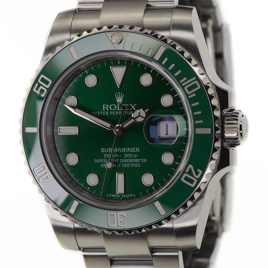 ROLEX  SUBMARINER HULK, REFERENCE 116610LV, A STAINLESS STEEL